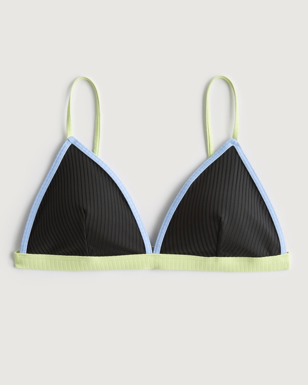 Femmes Top de bikini triangle côtelé Gilly Hicks | Femmes Swimwear | HollisterCo.com