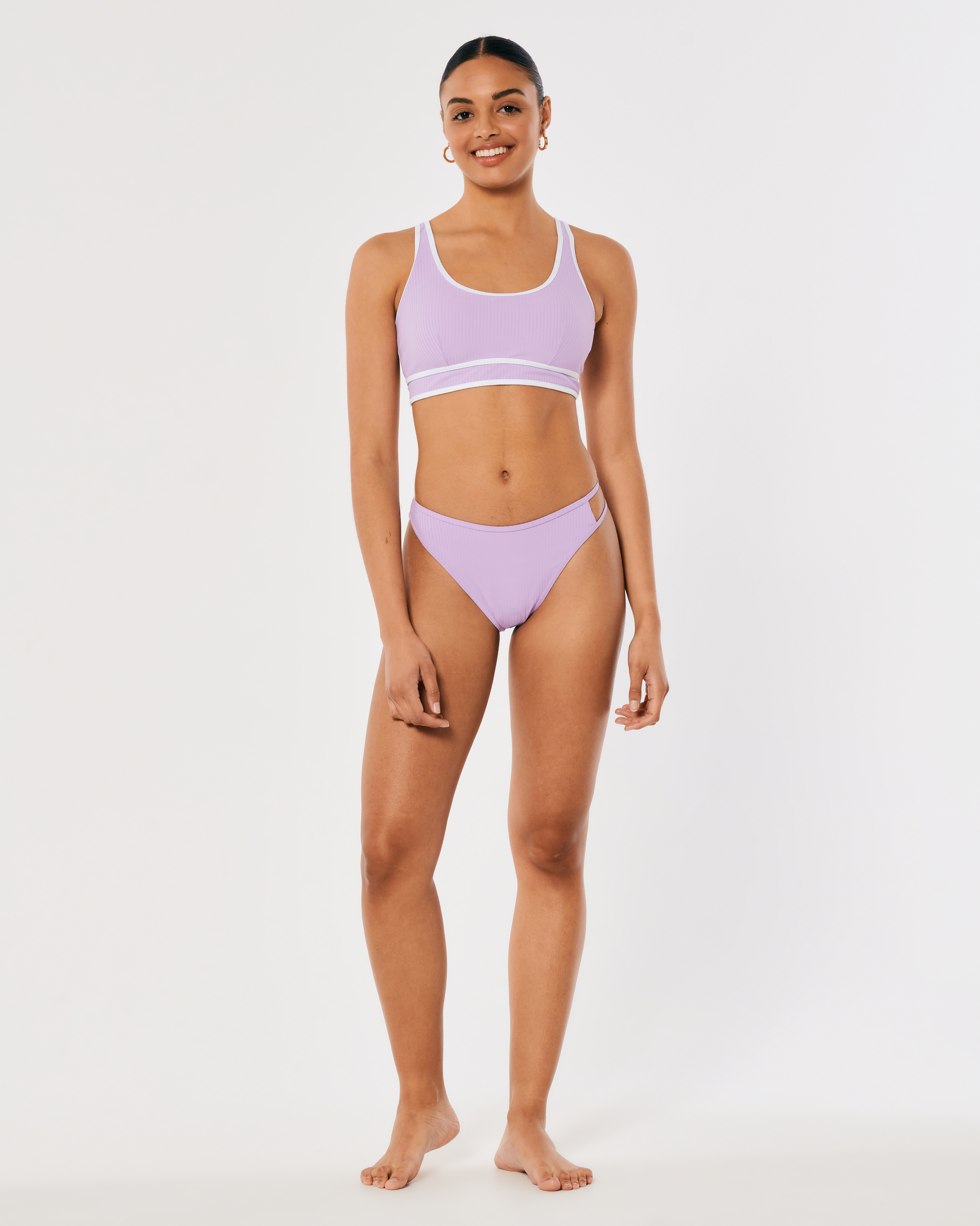 Hollister Gilly Hicks Reversible High Leg Waist Bikini Bottom