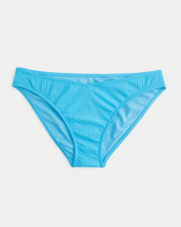 Gilly Hicks Ribbed Bikini Bottom, Turquoise