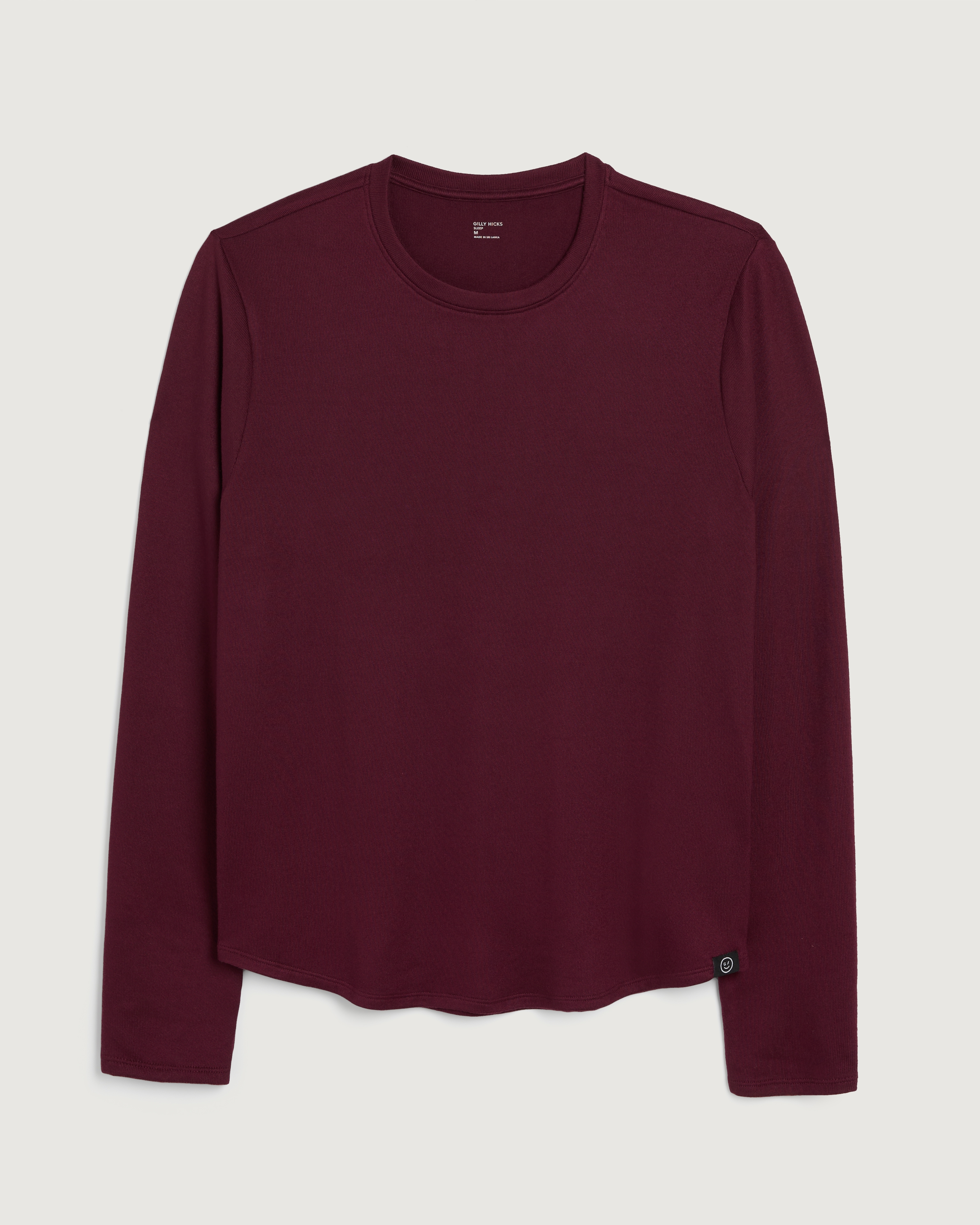 Gilly Hicks Cozy Long-Sleeve Curved Hem T-Shirt