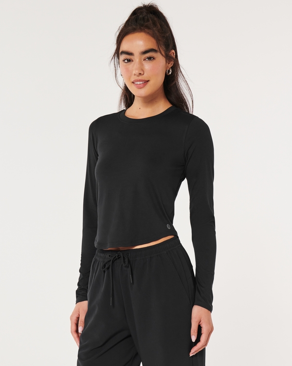Womens Active Tops Long Sleeve Workout Tops Hollister Co.