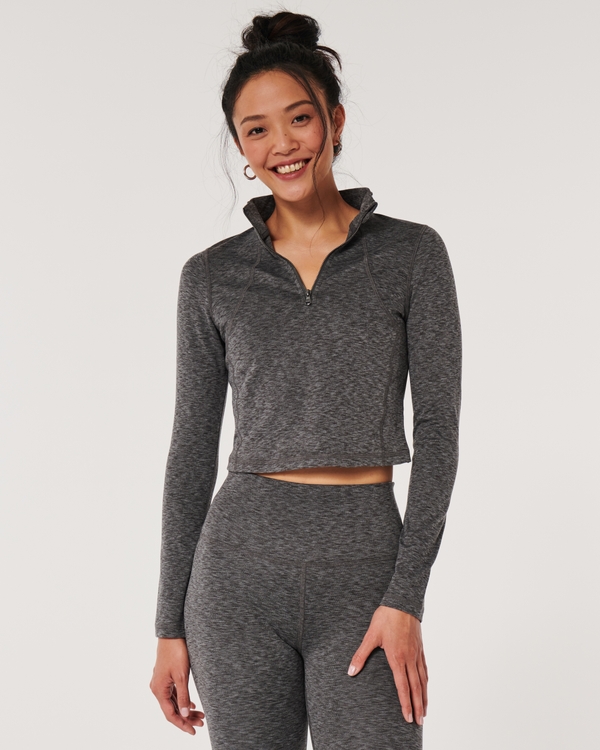 Gilly Hicks Active Recharge Quarter-Zip Top