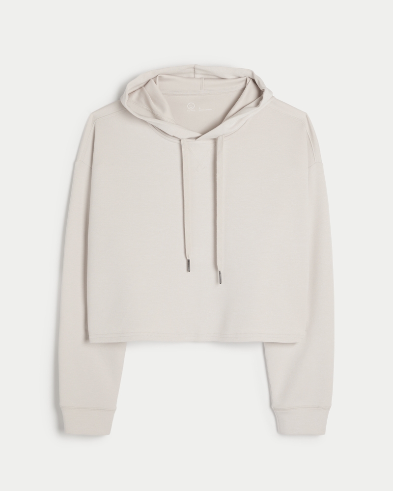 Hollister Gilly Hicks Active Crop Cooldown Hoodie