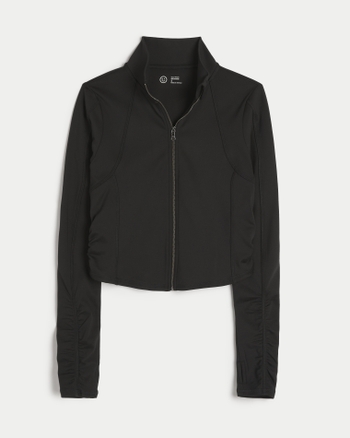 Women s Gilly Hicks Active Recharge Crop Zip Up Jacket Women s Sale HollisterCo