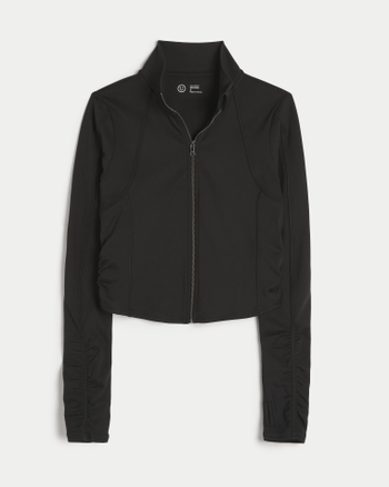 Hollister Gilly Hicks Active Recharge Zip-up Jacket in Black