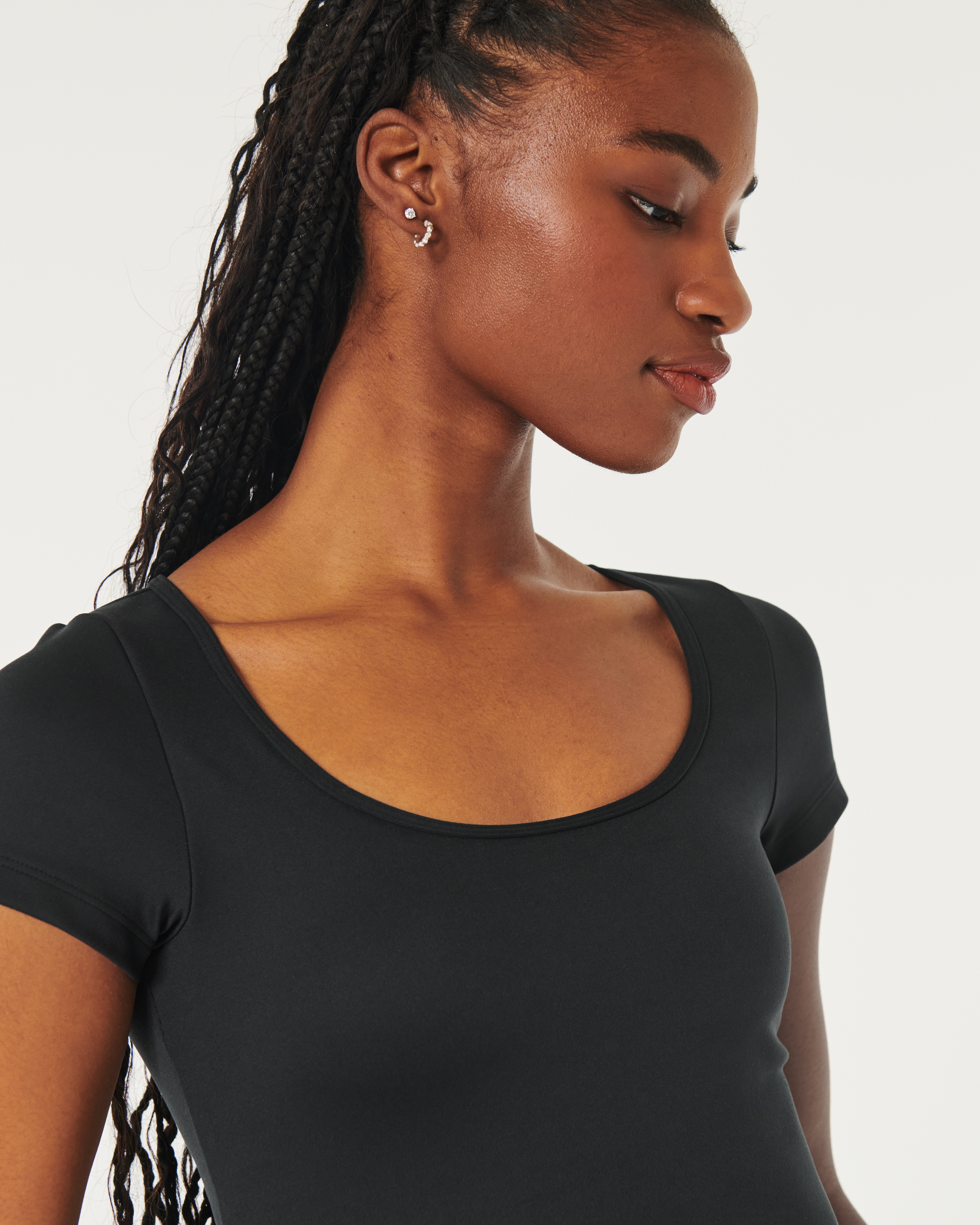 Gilly Hicks Active Recharge Wide-Neck T-Shirt