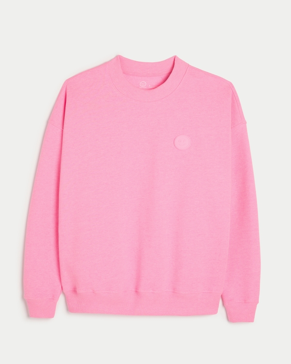 Gilly Hicks Smile Series Oversized Crew Sweatshirt, Pink