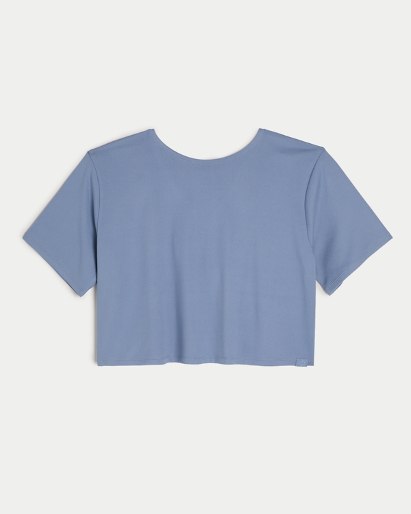Gilly Hicks Active Reversible Crop T-Shirt