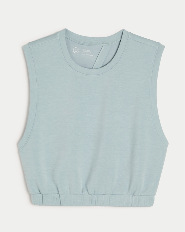 Gilly Hicks Active Cooldown Open Back Tank, Cloud Blue
