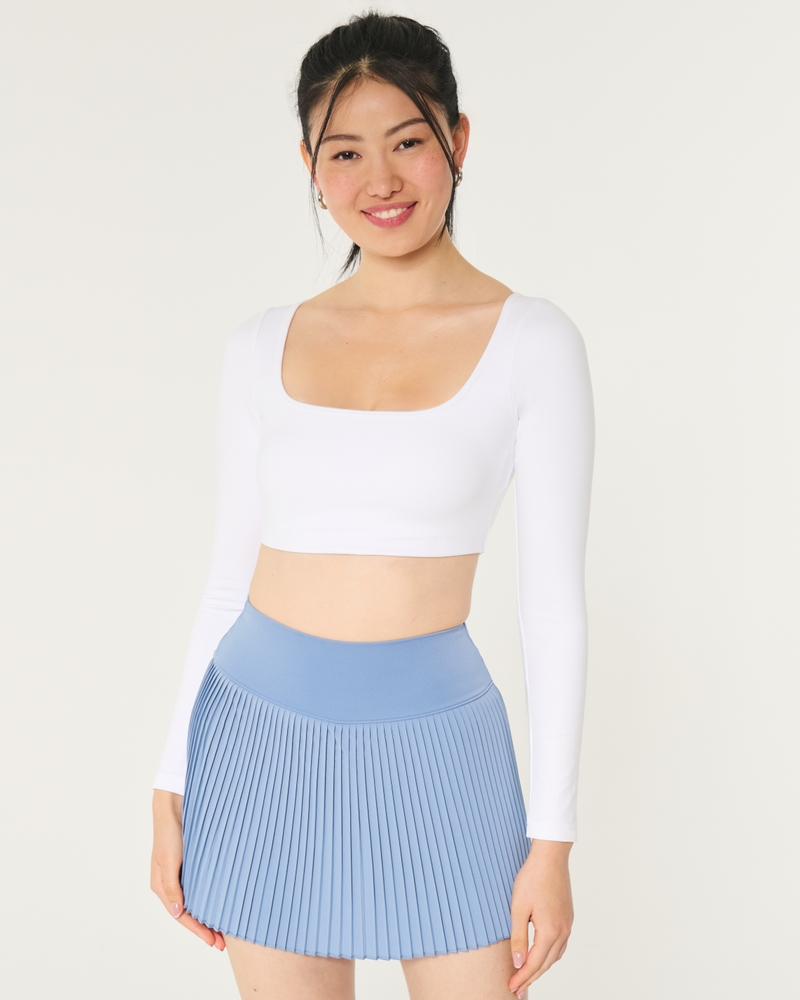 Gilly Hicks Active Recharge Ultra-Crop Long-Sleeve Top