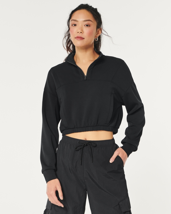 Gilly Hicks Active Cooldown Quarter-Zip Top