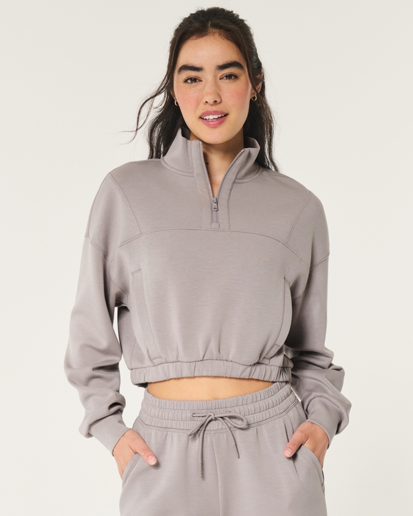 Gilly Hicks Active Cooldown Quarter-Zip Top