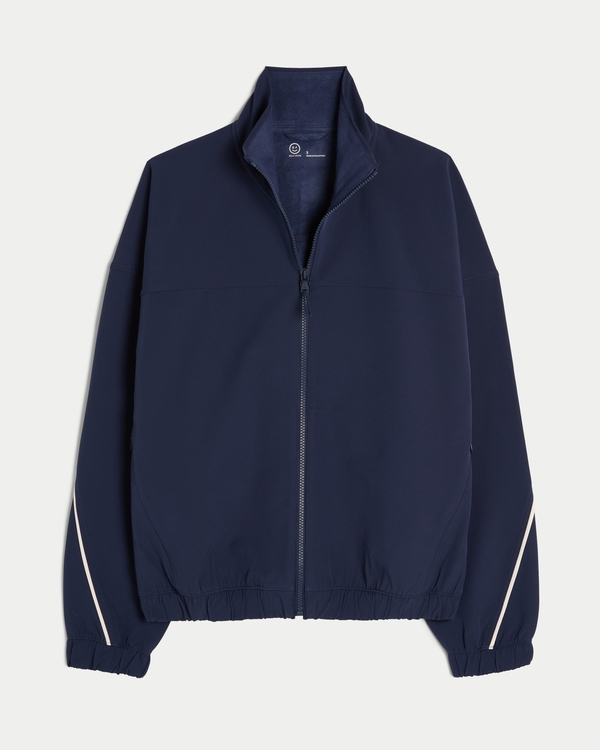 Gilly Hicks Cozy Lined Track Jacket, Navy