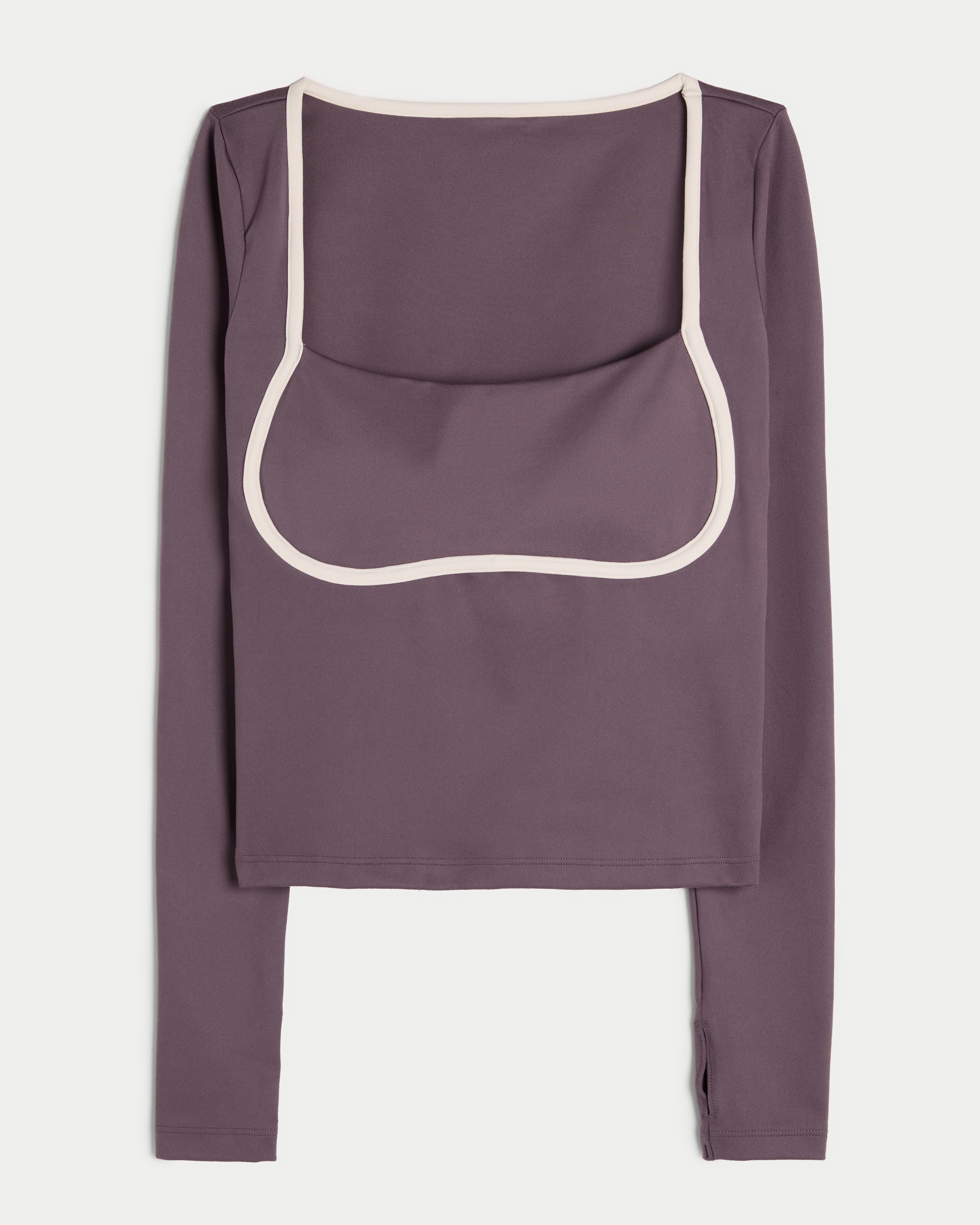 Gilly Hicks Active Recharge Under-Bust Long-Sleeve Top