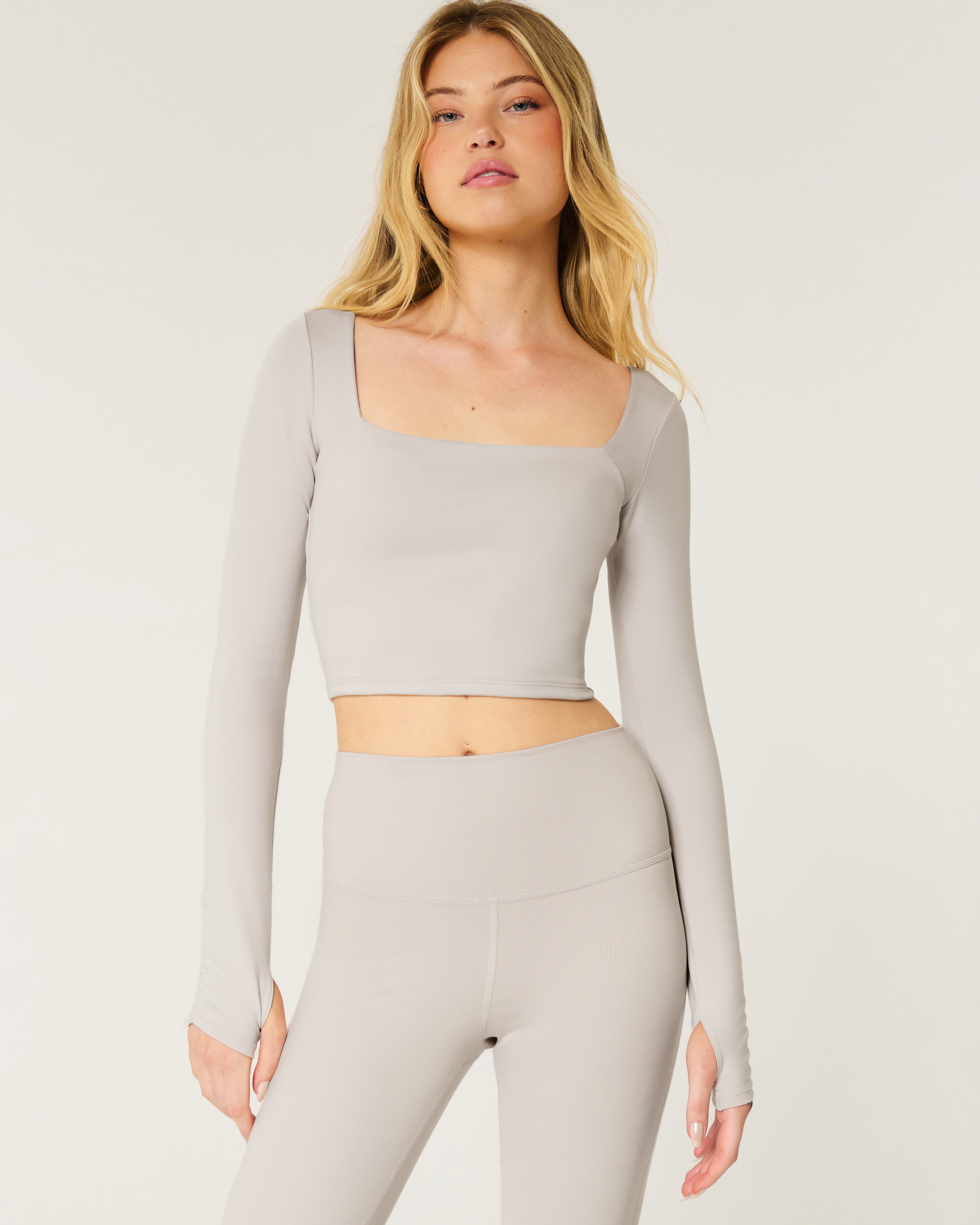 Gilly Hicks Active Recharge Square-Neck Top