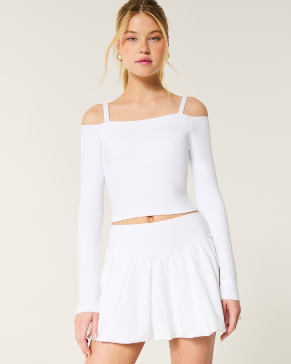 Gilly Hicks Active Recharge Off-the-Shoulder Top, White view 1