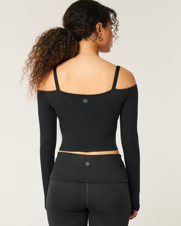 Gilly Hicks Active Recharge Off-the-Shoulder Top, Black view 2