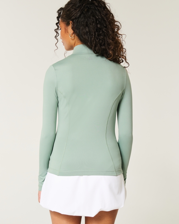 Gilly Hicks Active Recharge Zip-Up Jacket, Glacier Green view 2
