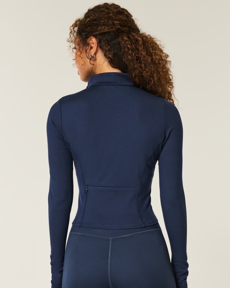 Gilly Hicks Active Recharge Bow Double Zip Jacket
