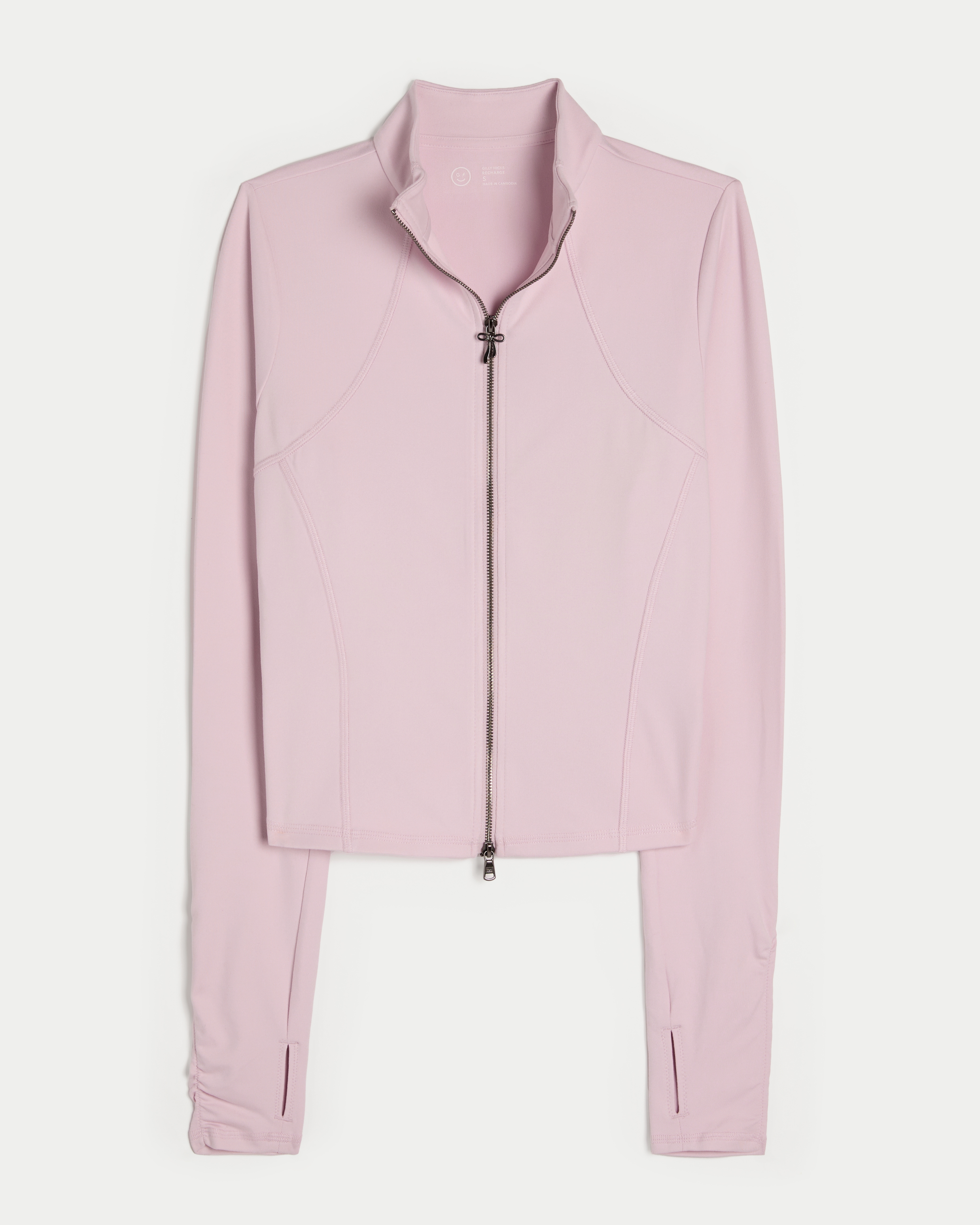 Gilly Hicks Active Recharge Bow Double Zip Jacket