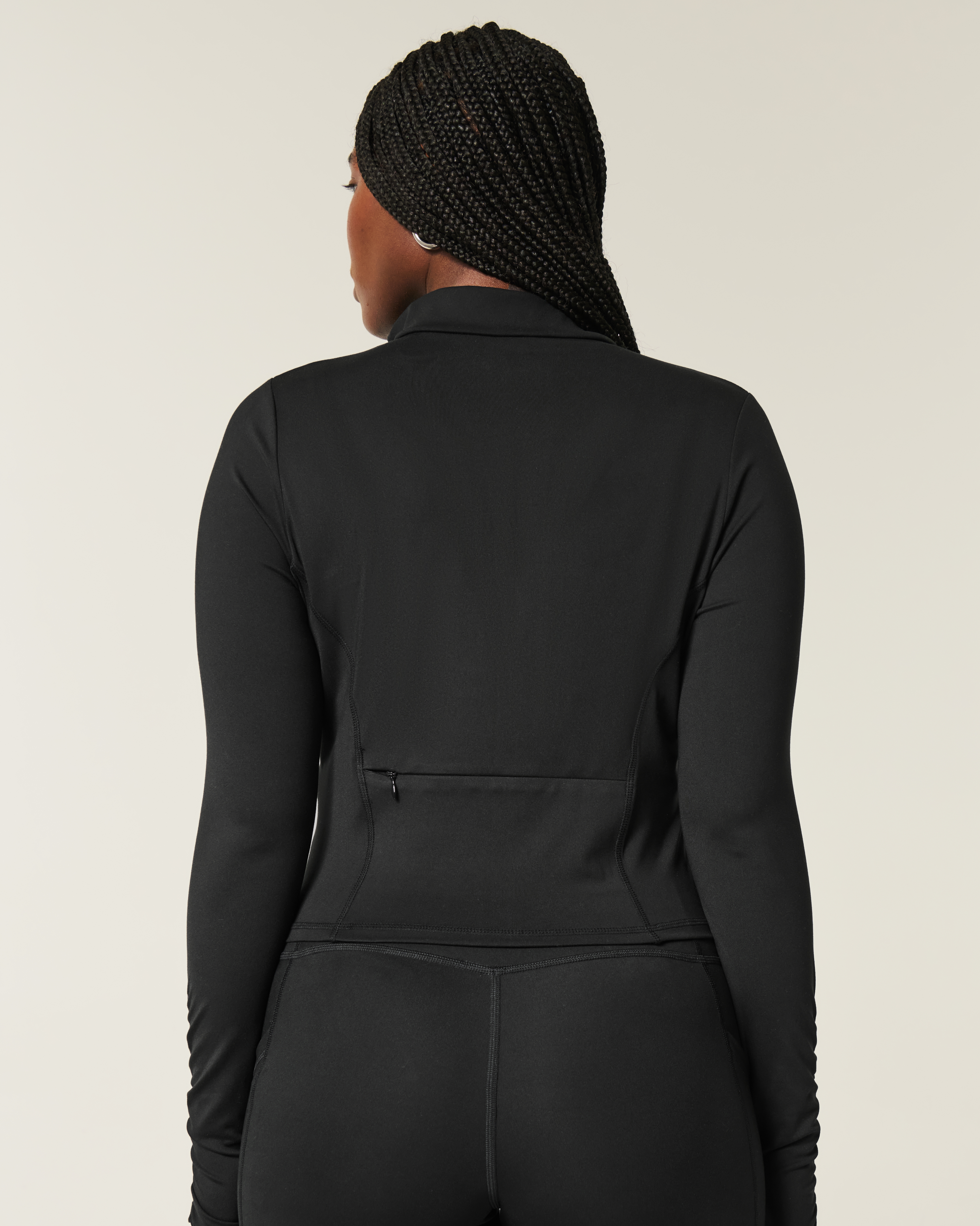 Gilly Hicks Active Recharge Bow Double Zip Jacket