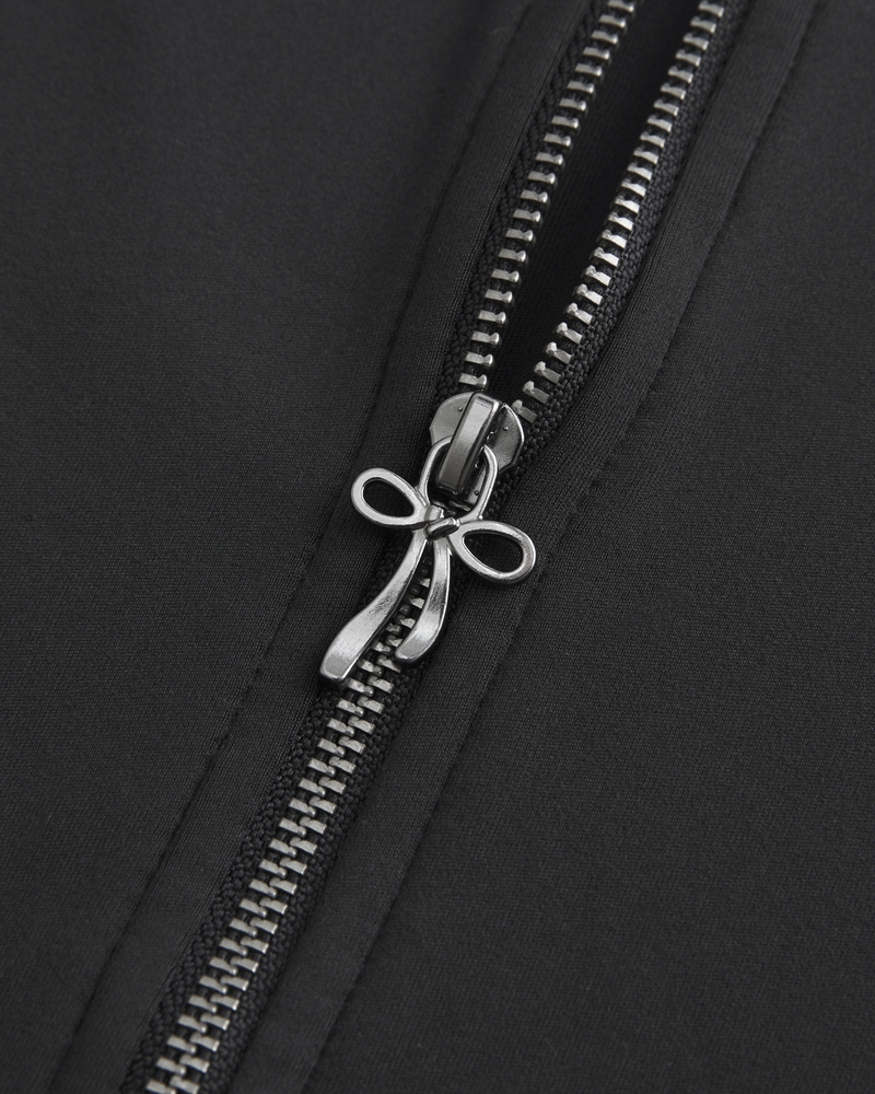 Gilly Hicks Active Recharge Bow Double Zip Jacket