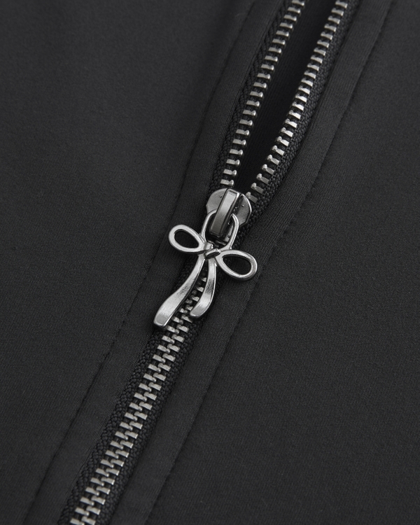 Gilly Hicks Active Recharge Bow Double Zip Jacket