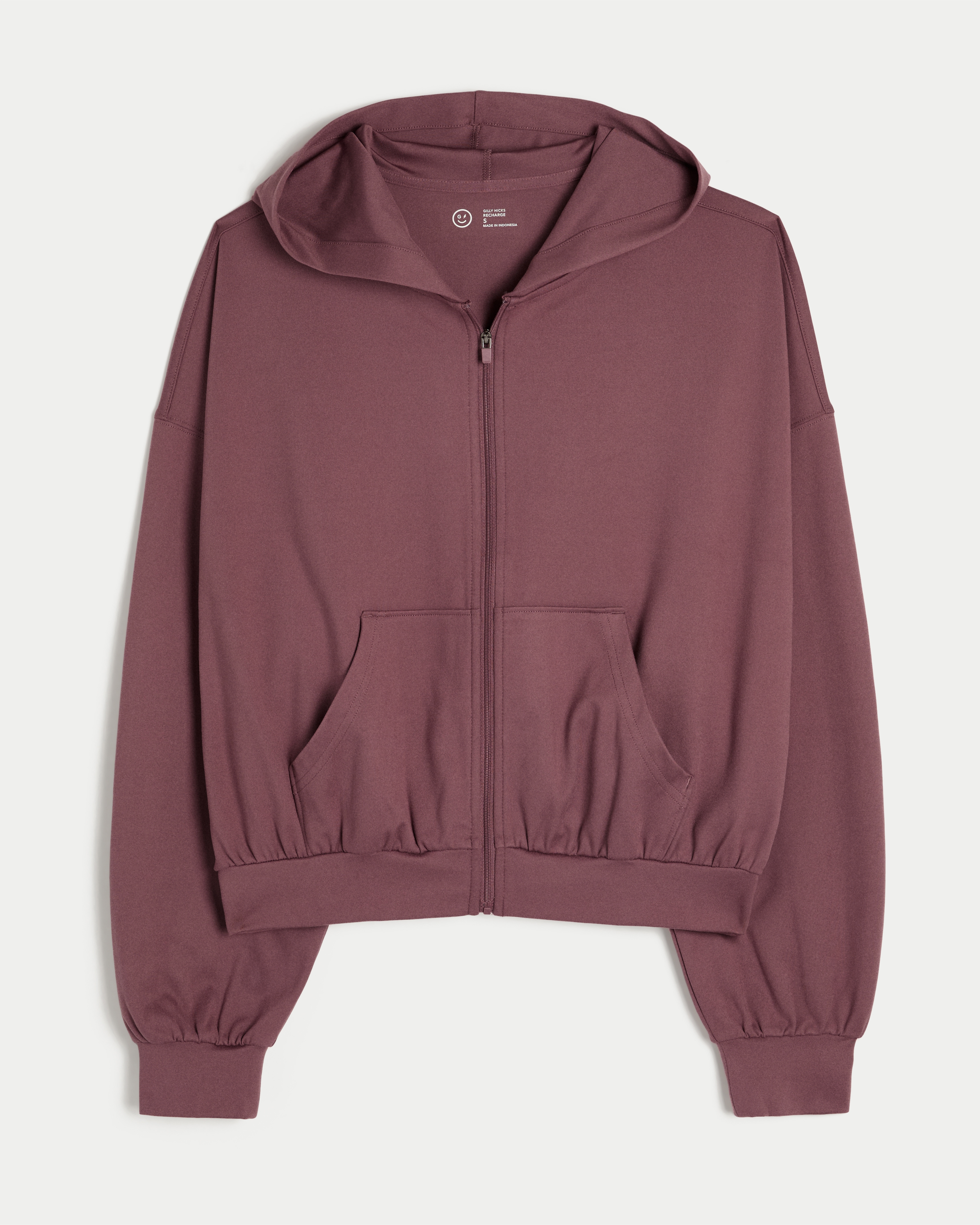 Gilly Hicks Active Recharge Easy Zip-Up Hoodie