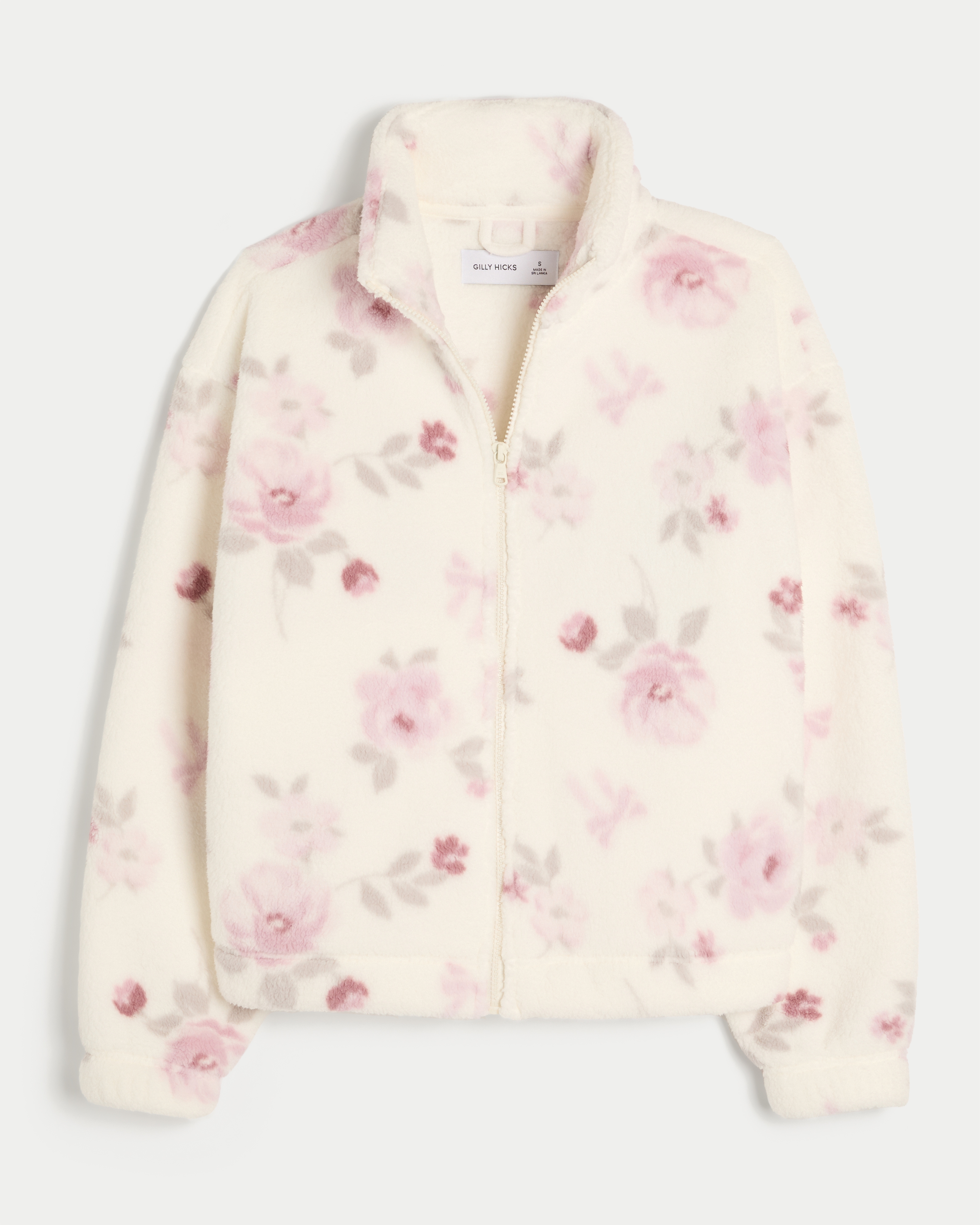 Gilly Hicks Sherpa Zip-up Sweatshirt