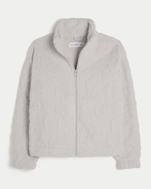 Gilly Hicks Sherpa Zip-Up Sweatshirt