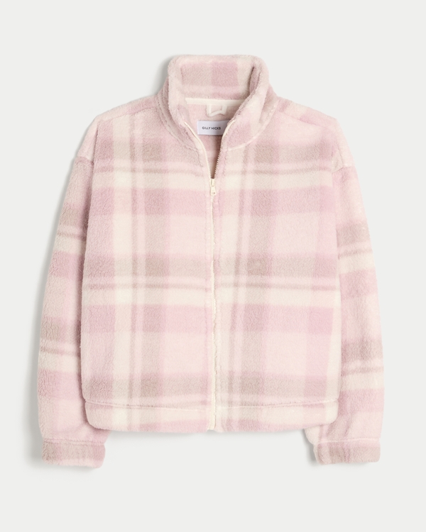 Gilly Hicks Sherpa Zip-Up Sweatshirt