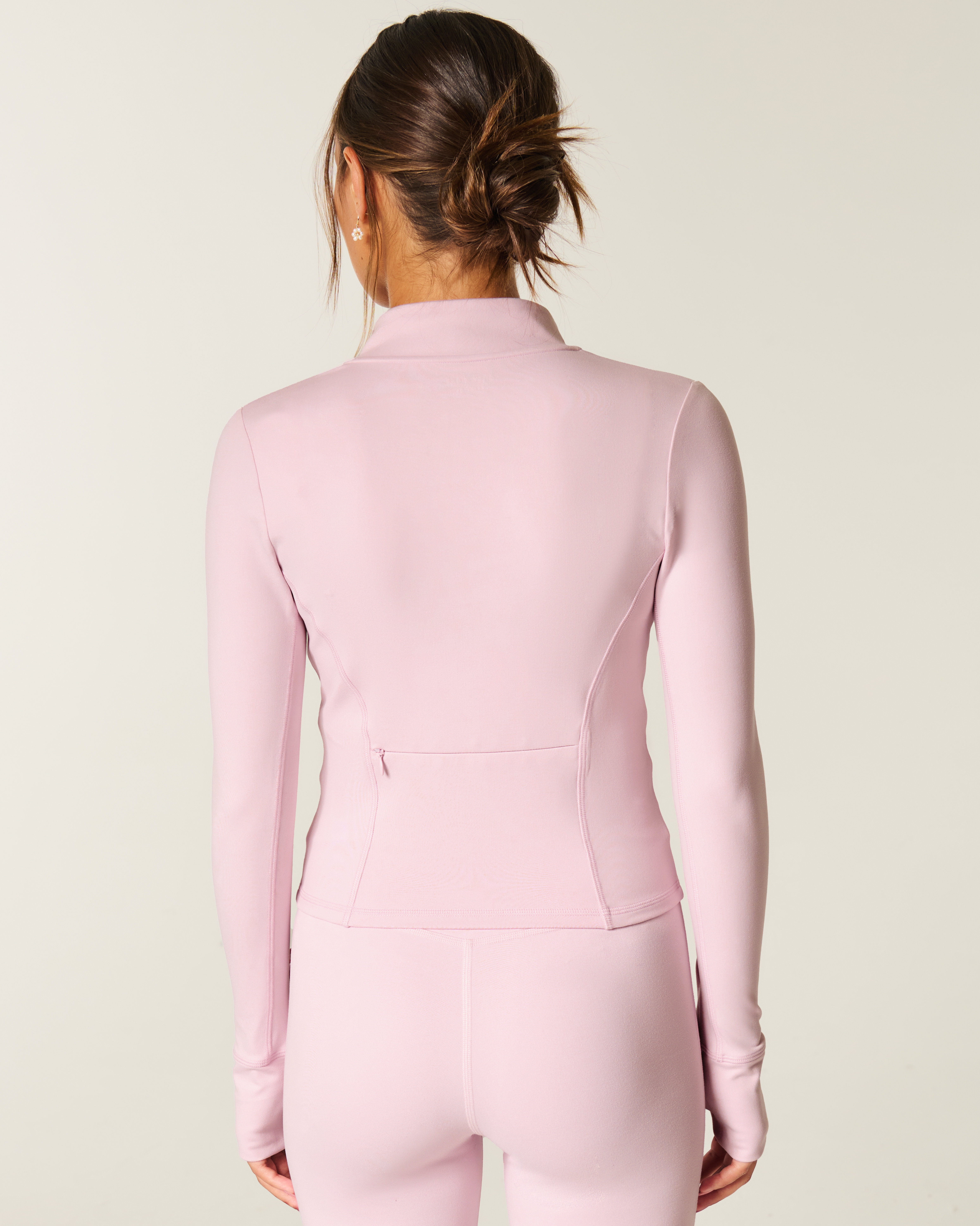 Gilly Hicks Active Recharge Bow Double Zip Jacket