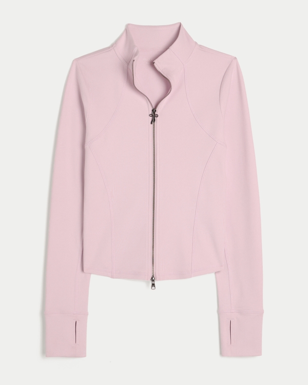 Gilly Hicks Active Recharge Bow Double Zip Jacket