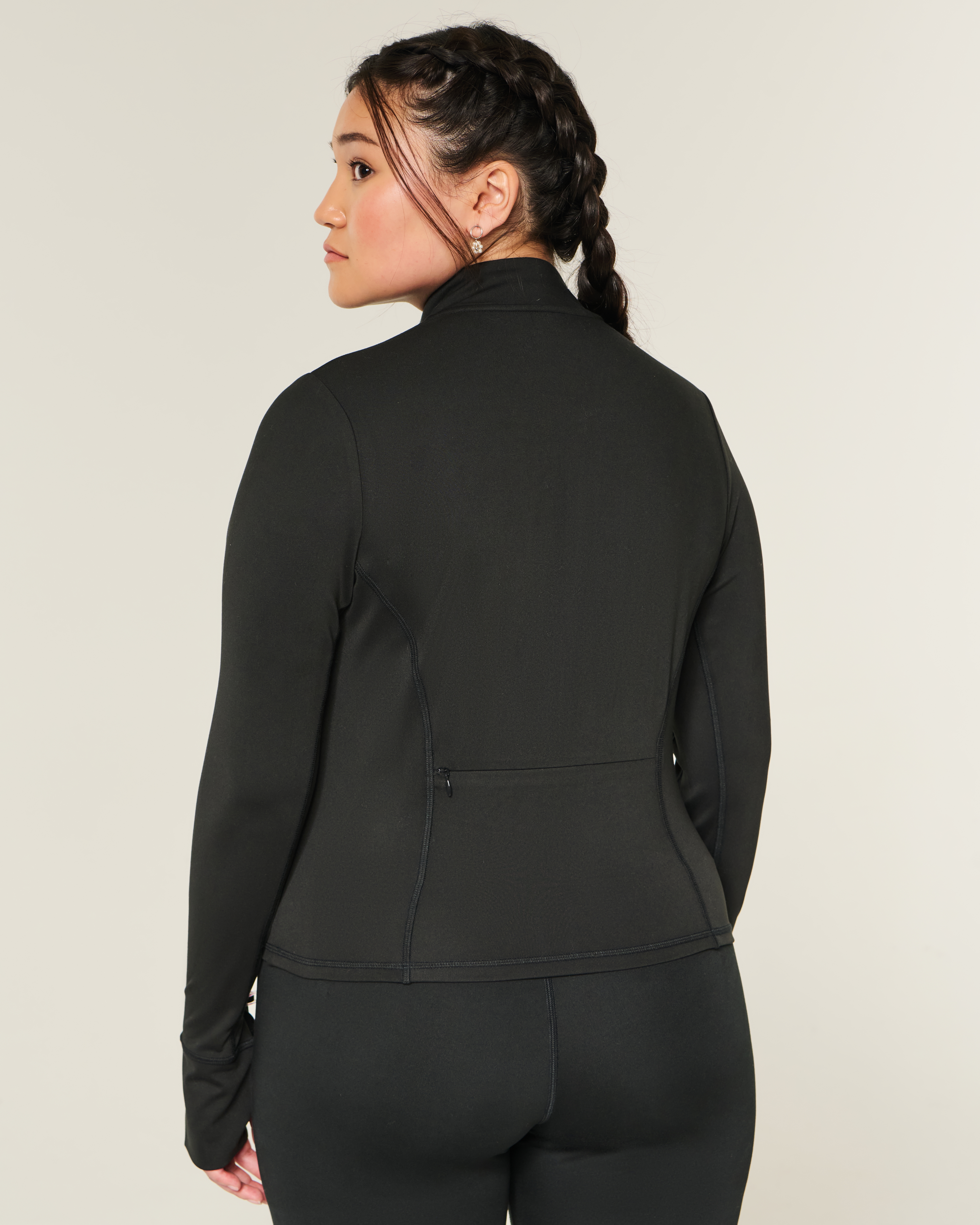 Gilly Hicks Active Recharge Bow Double Zip Jacket