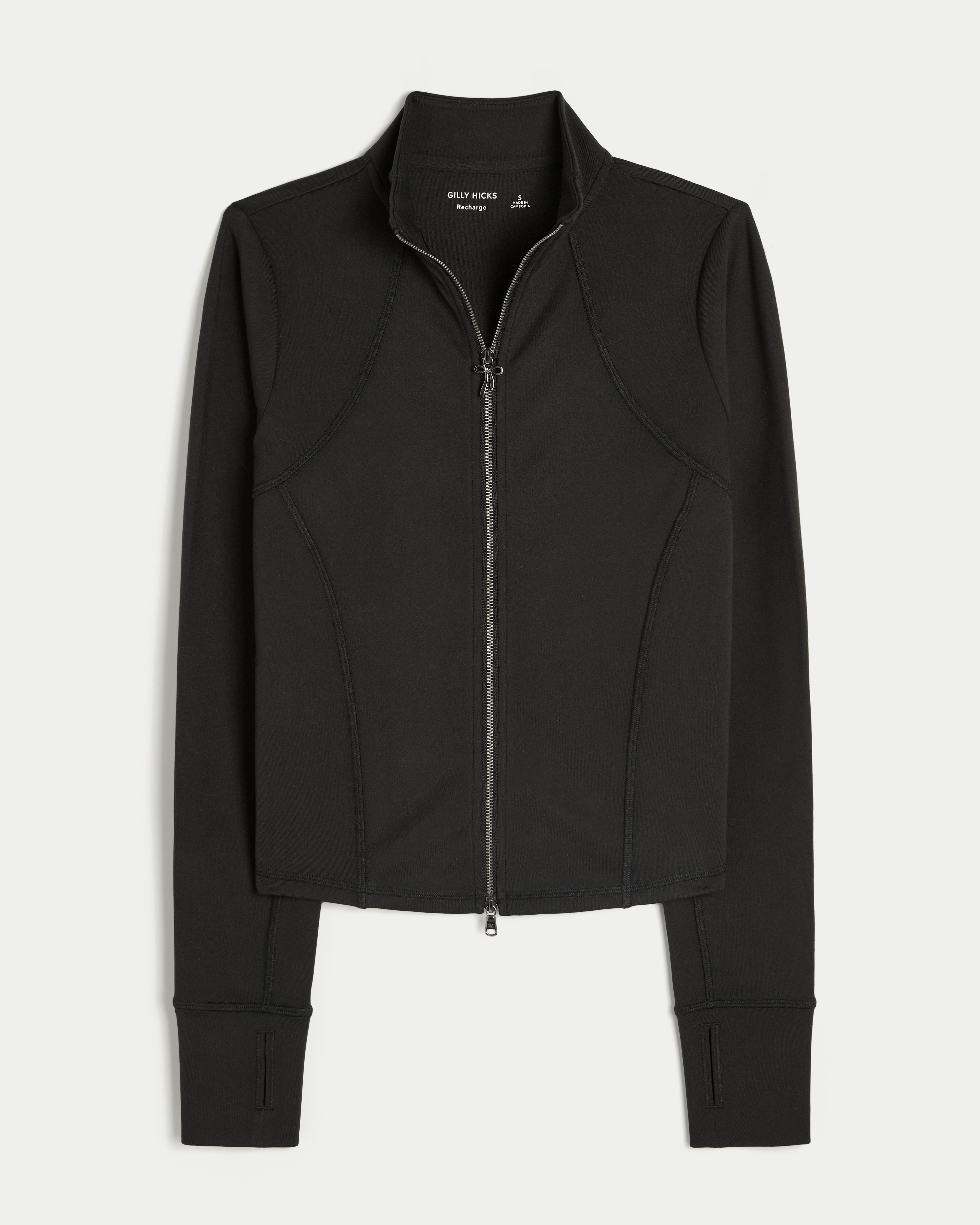 Gilly Hicks Active Recharge Bow Double Zip Jacket