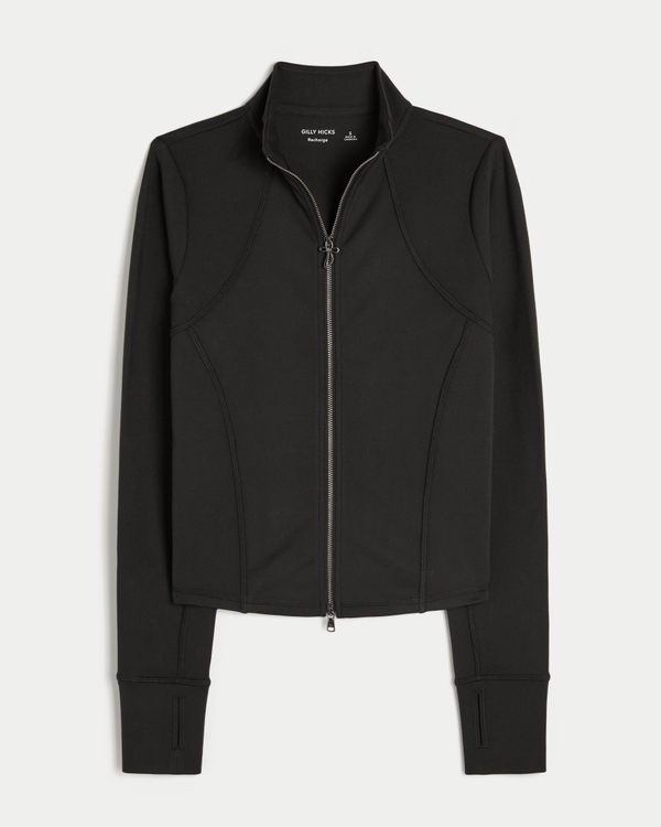 Gilly Hicks Active Recharge Bow Double Zip Jacket