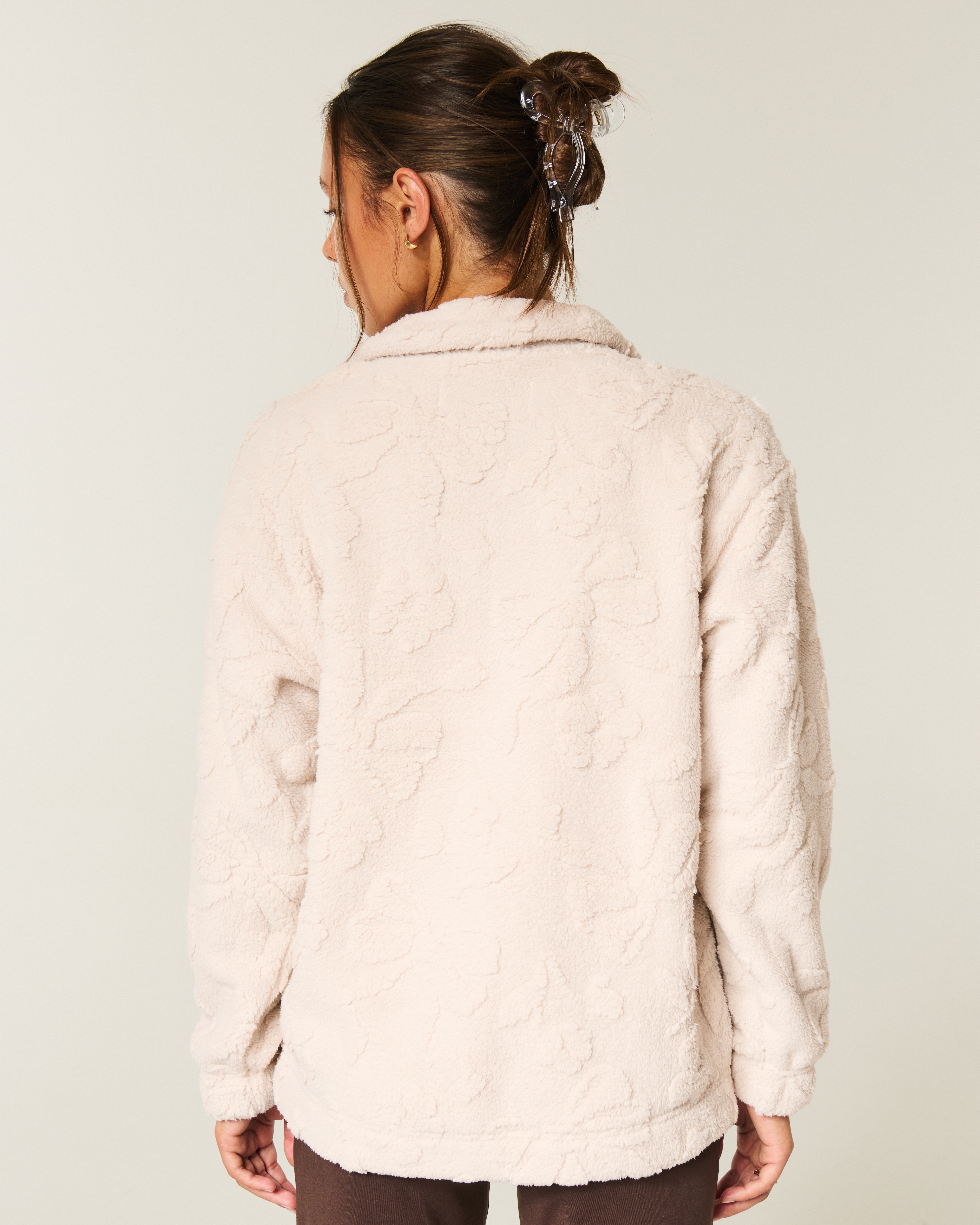 Gilly Hicks Sherpa Quarter-zip Sweatshirt