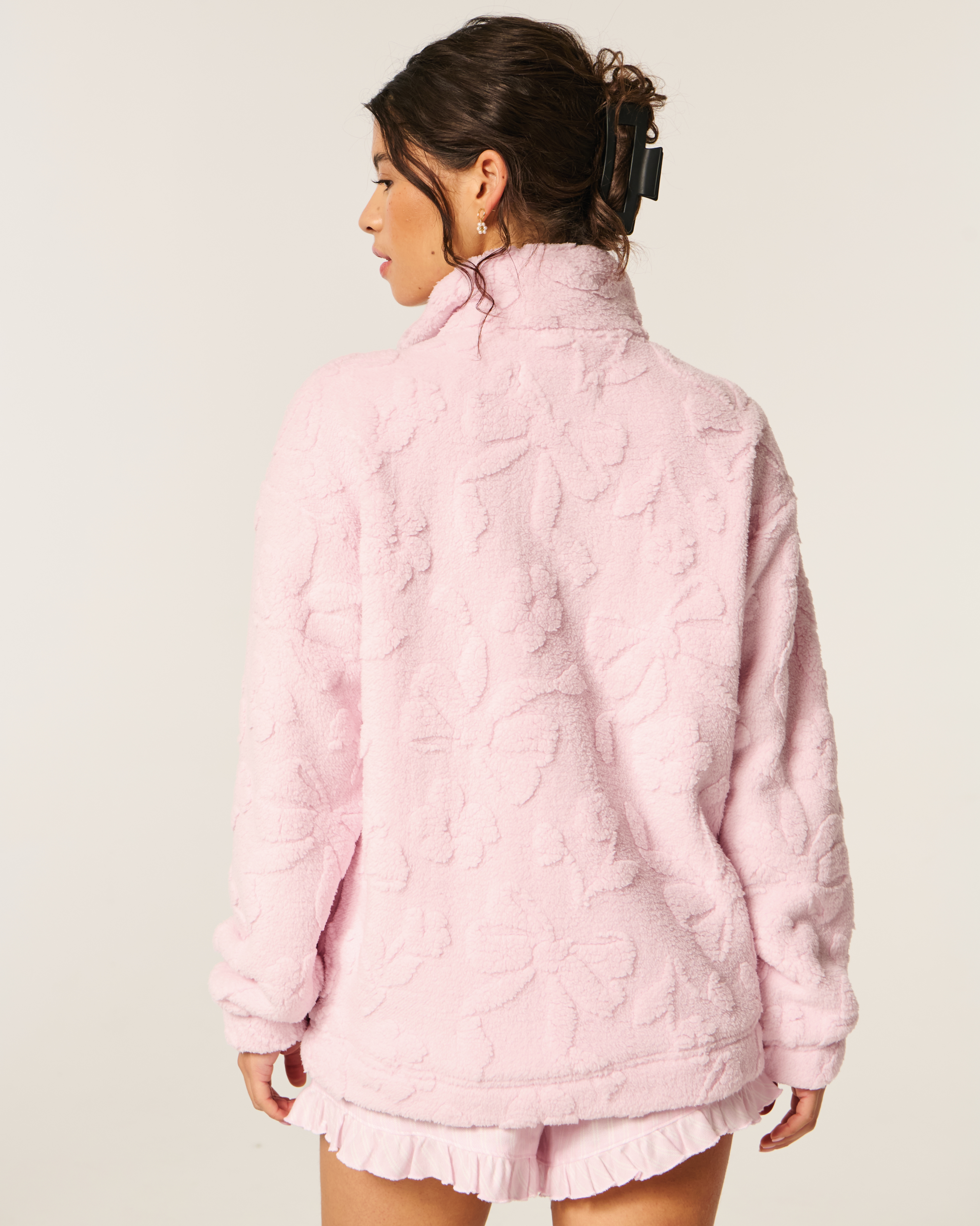 Gilly Hicks Sherpa Quarter-zip Sweatshirt