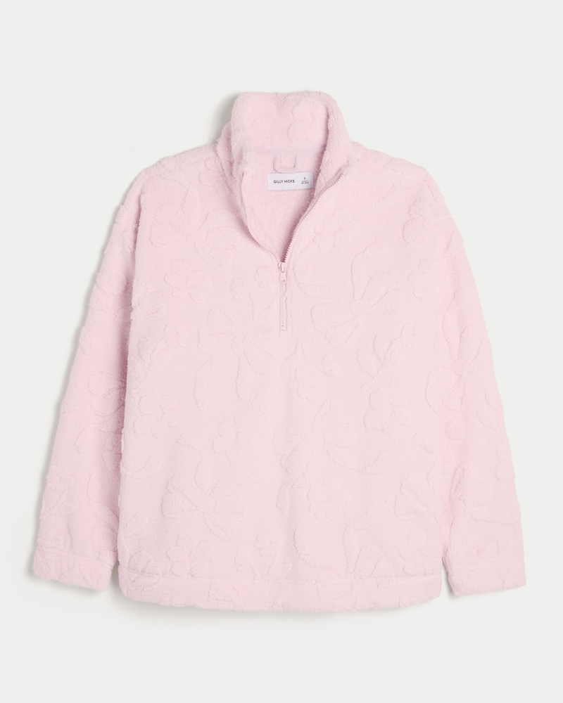 Gilly Hicks Sherpa Quarter-Zip Sweatshirt