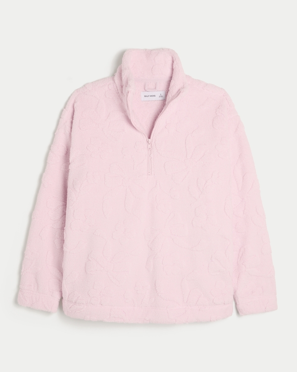 Gilly Hicks Sherpa Quarter-Zip Sweatshirt