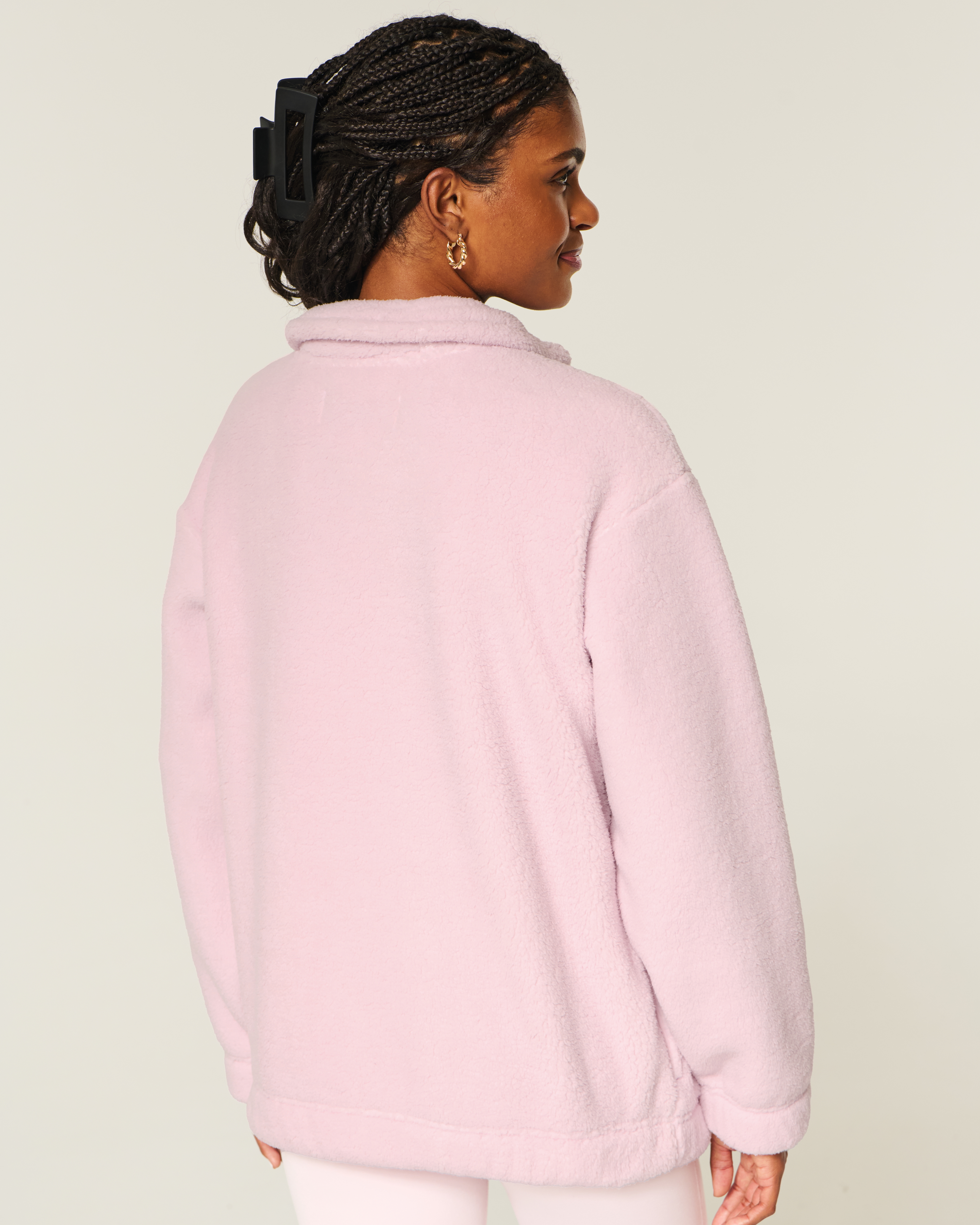 Gilly Hicks Sherpa Quarter-zip Sweatshirt