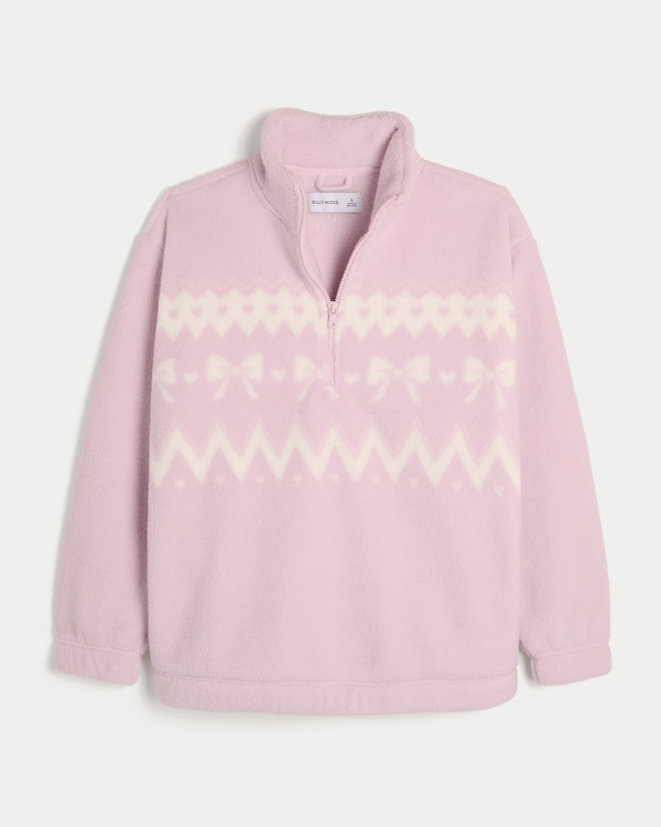 Gilly Hicks Sherpa Quarter-Zip Sweatshirt