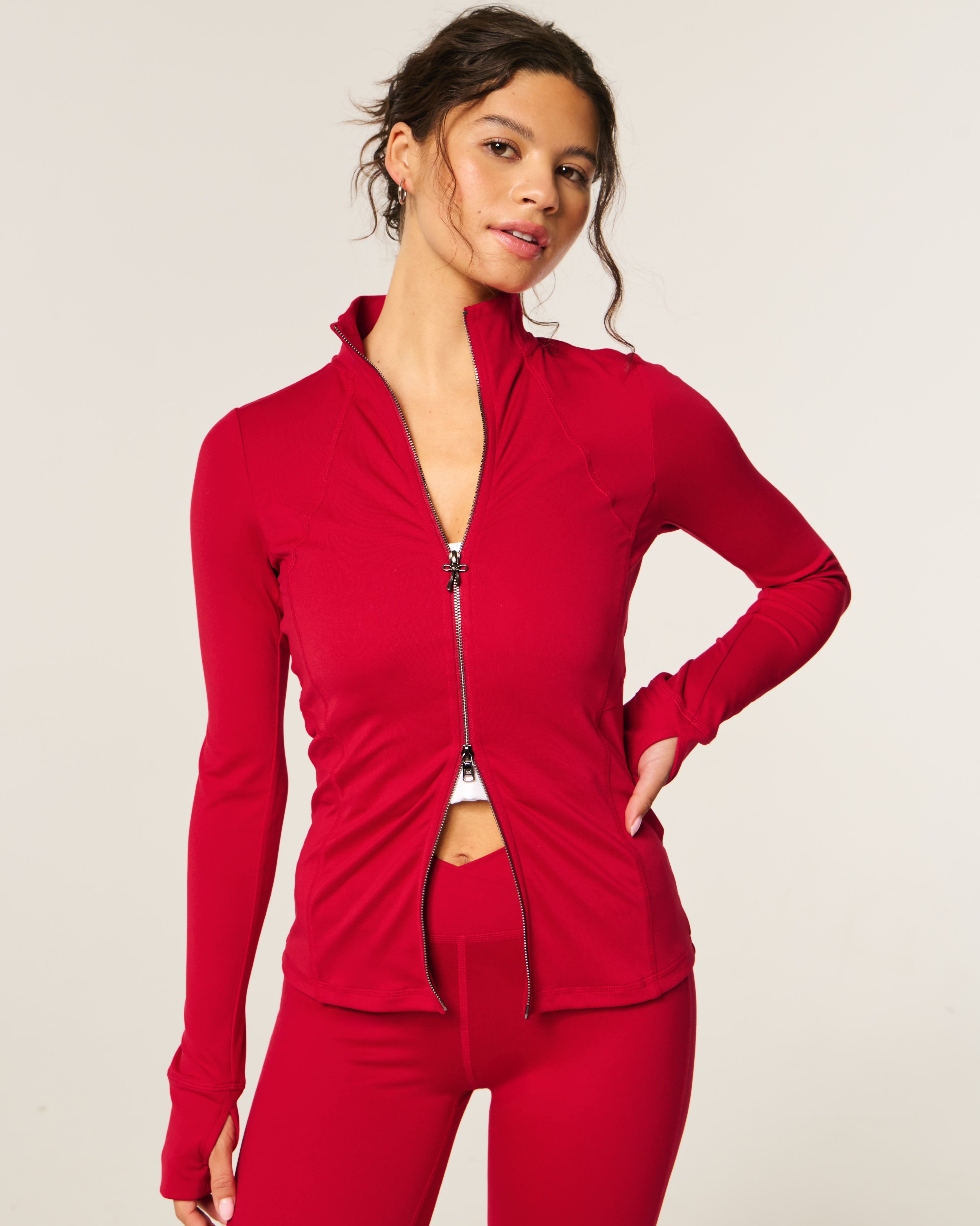 Gilly Hicks Active Recharge Slim & Snatched Full-zip