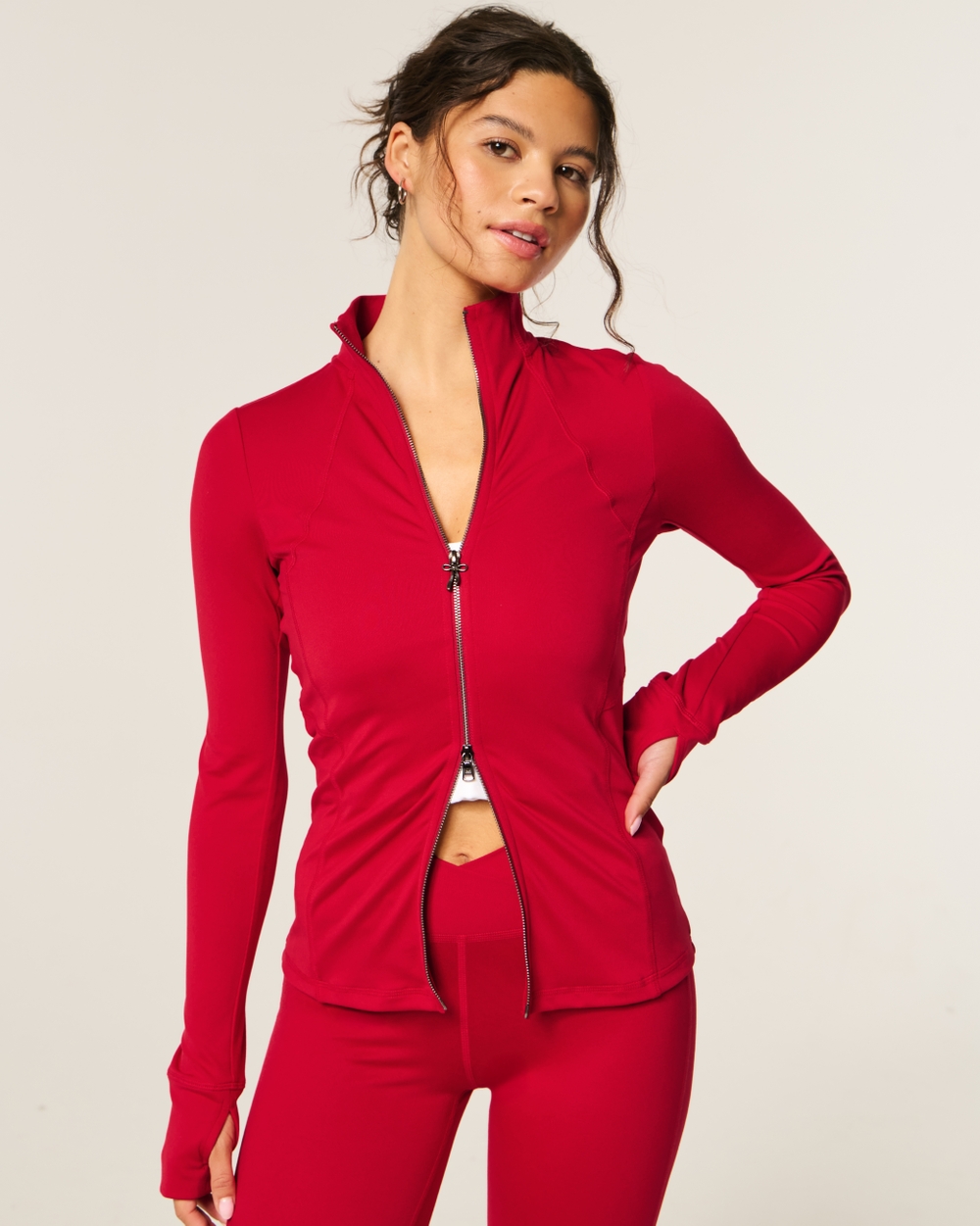 Gilly Hicks Active Recharge Slim & Snatched Full-Zip