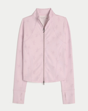 Women's Gilly Hicks Active Recharge Bow Double Zip Jacket | Women's Activewear | HollisterCo.com