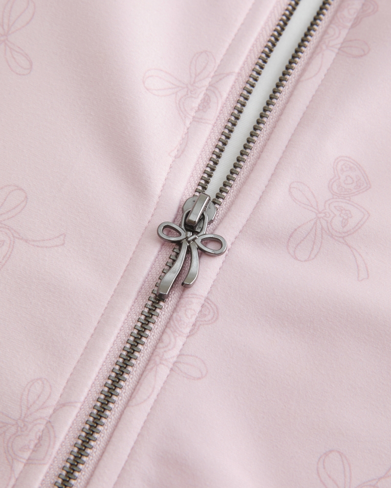 Gilly Hicks Active Recharge Bow Double Zip Jacket