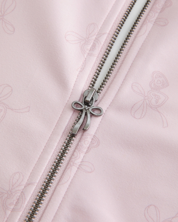 Gilly Hicks Active Recharge Bow Double Zip Jacket