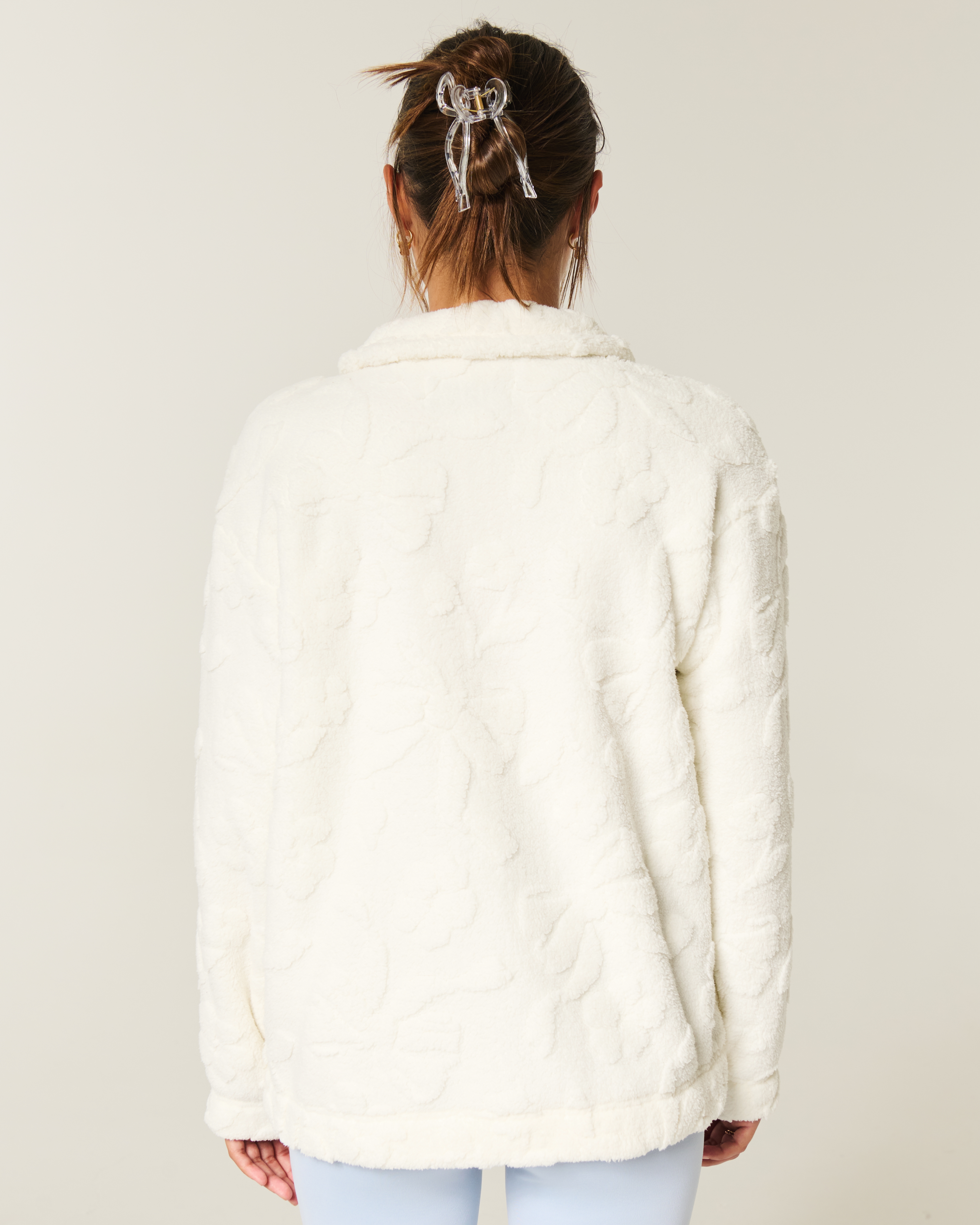 Gilly Hicks Sherpa Quarter-zip Sweatshirt