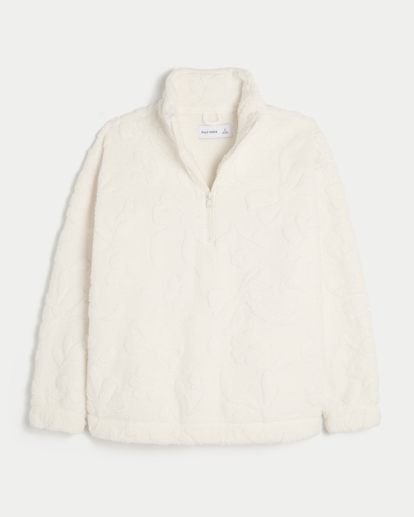 Gilly Hicks Sherpa Quarter-Zip Sweatshirt