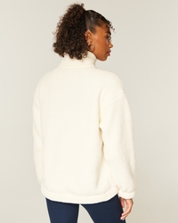 Gilly Hicks Sherpa Quarter-Zip Sweatshirt